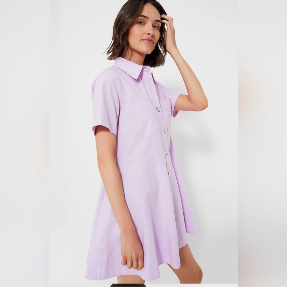 Tuckernuck Pomander Place Lilac Meryl Shirt Dress - NWT
